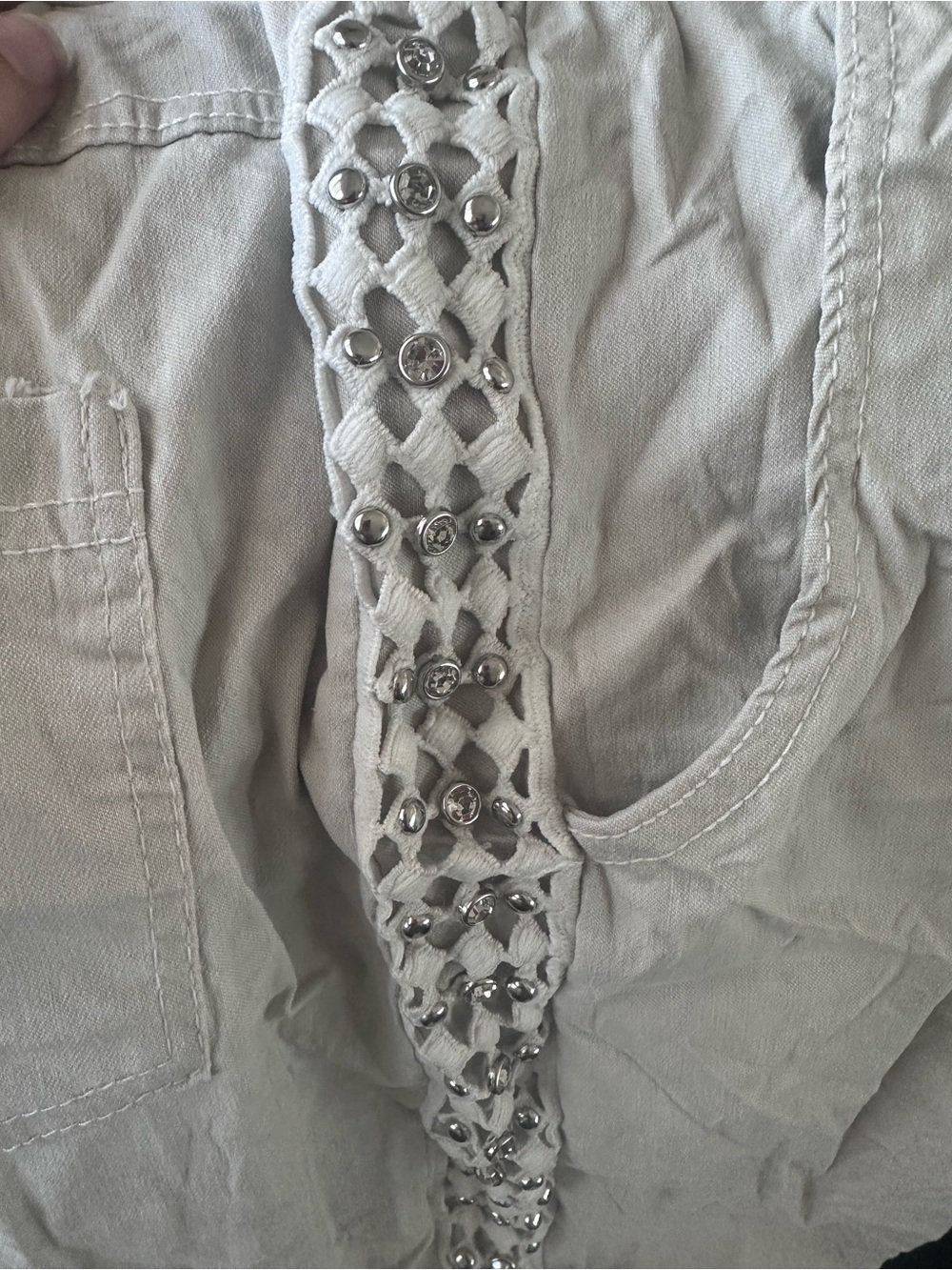 marisima Italian made Embellished Skinny/jogger Pants - Women - Picture 3 of 7